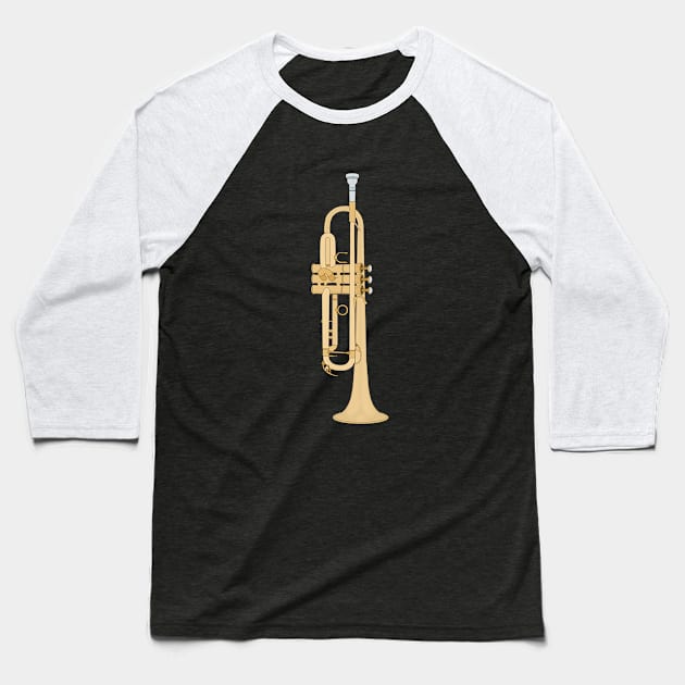 Musical Instrument Trumpet Baseball T-Shirt by DiegoCarvalho